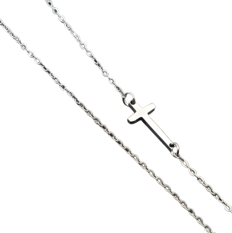 'Rachael' Cross Necklace Gold/Silver