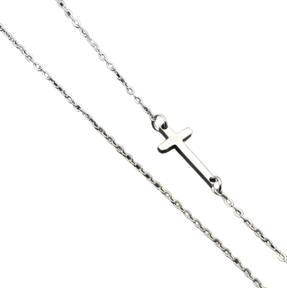 'Rachael' Cross Necklace Gold/Silver