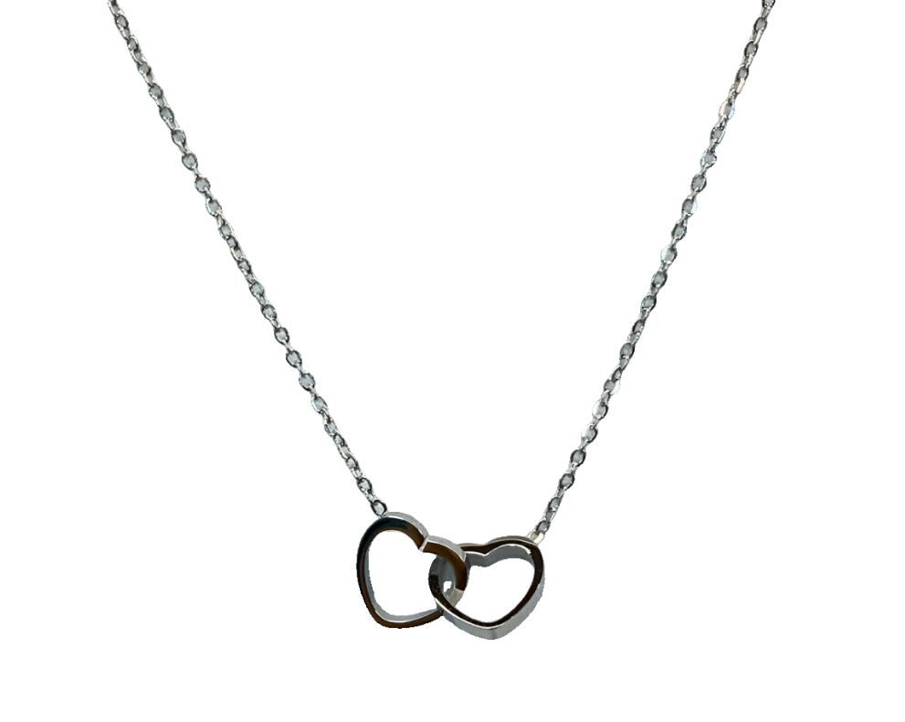 'Chelsea' Heart Necklace Gold/Silver