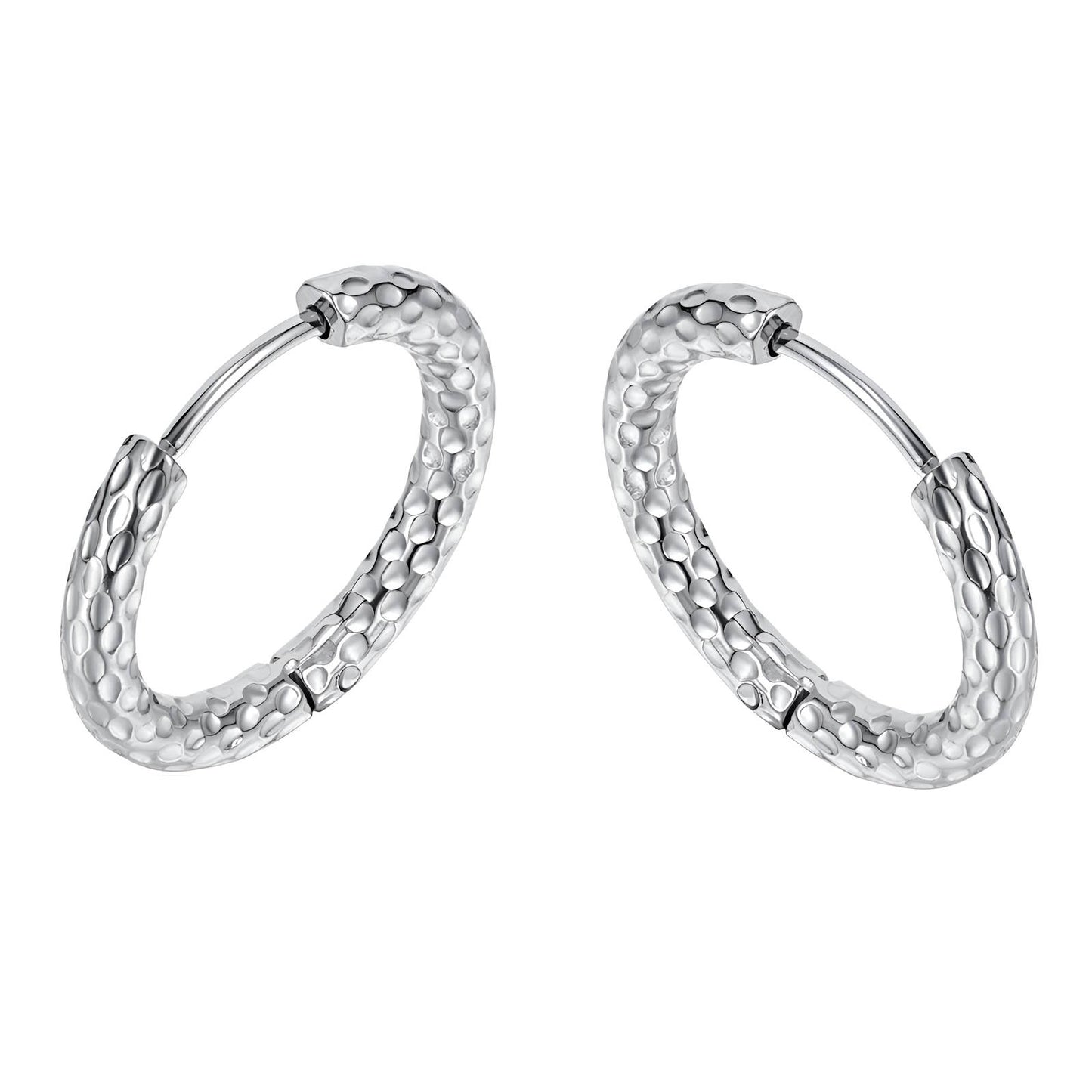 'Nova' Hoops Silver