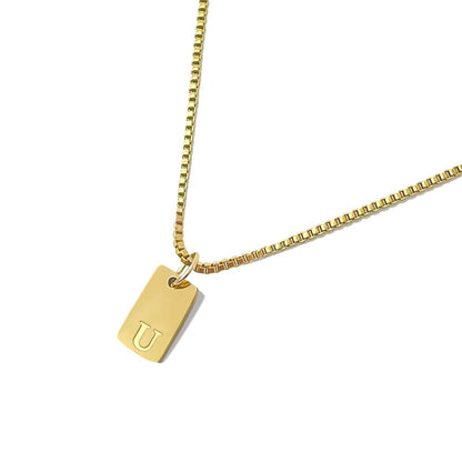 'l'alfabeto' Initial Necklace Gold/Silver