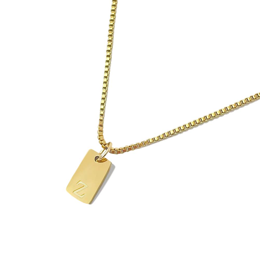 'l'alfabeto' Initial Necklace Gold/Silver