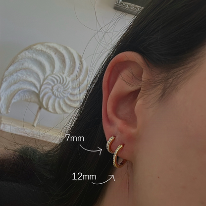 'Adelina' Hoops Gold/Silver