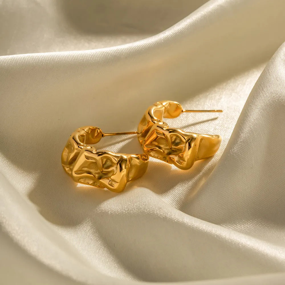 'Celeste' Geometric Earrings Gold