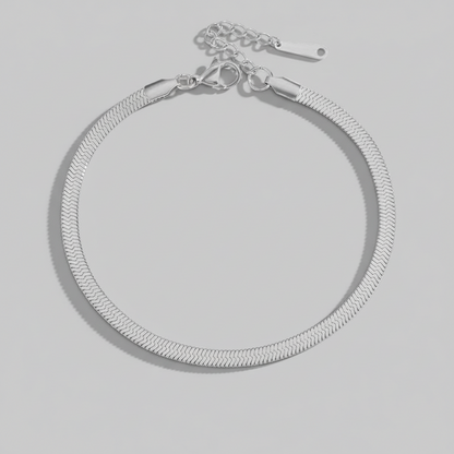 'Gemini' Snake Chain Anklet Gold/Silver