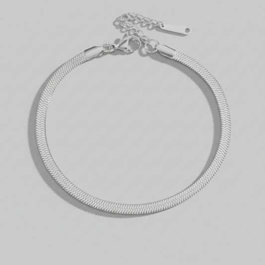 'Gemini' Snake Chain Anklet Gold/Silver